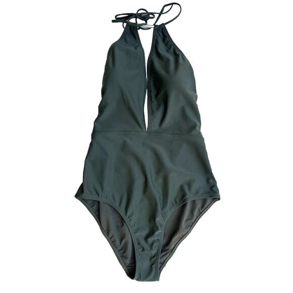 Ted Baker Other - Ted Baker London Pikaa Halter one piece Swimsuit Khaki size 4 = US Size 10
